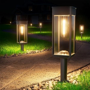 BITPOTT Solar Outdoor Spot Lights, 4 Pack 3 Modes Solar Landscape Spotlights, IP67 Waterproof Cold White 6500K Solar Powered Wall Lights, 2-in-1 for Yard Garden Driveway Porch Walkway